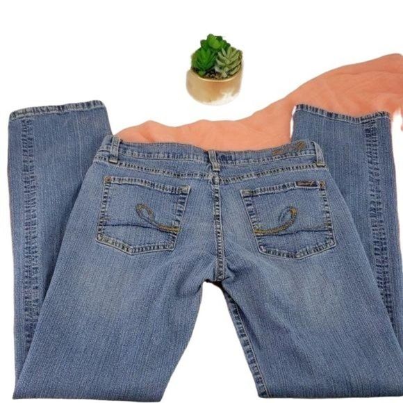 Seven7 Express pencil stretch distressed denim sz 29 blue Jeans - Picture 6 of 7